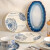 SUCCOHOMEWARE蓝色公爵法式餐具套装 家用陶瓷碗碟盘整套耐高温 送人伴手礼盒 蓝色公爵-4人食(礼盒装)