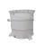 定制适用PP反应釜搅拌桶带电机PP储存桶耐高温酸碱药剂桶PP定制桶水槽加热 PP200L平底桶+380V-0.75kw