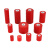 俱威 绝缘子 红色低压配电柜用高强度圆柱形绝缘支柱 MNS40*50 M10（1个）