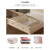 宜家（e-hom）【官方直销】美式实木床床白色主卧1.8米双人床韩式婚床高箱现代 美式床 1500mm*2000mm x 曲木结构