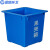 蓝鲸环卫【垃圾桶30升加厚27*40*47】果壳箱蓝色工业垃圾桶LJHW-9308
