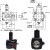 ZIMIR叶片泵VP-20H-FA3 12/15XH/20D/40H油泵VP-30-FA3 FA2 VP-20H-FA3花键9齿