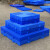 山顶松 防潮垫板 塑料栈板组合式地台板仓库地垫板 圆孔蓝加厚80*80*5cm