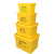 便捷废物周转箱家用医废垃圾运输箱黄色加厚整理收纳垃圾箱利器盒 K22-明星款100L【特特特特