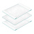 天能WB电泳玻璃板制胶凝胶薄板厚板蛋白玻璃短板/厚板 锡萌薄板168-1606 5片/盒