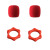 适用于金运K12话筒音海绵套麦克风保护罩收纳盒防喷罩保护包口水 适用K12红色海绵套2个+红色六角