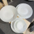 生态宜家奥夫塔餐具套装碗菜盘子家用钢化玻璃耐热耐撞白色 餐盘19 厘米403.189.40 0英寸 默认