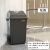 商用带盖垃圾桶大号户外翻盖大容量摇盖餐饮厨房超大办公室40 40L灰色带盖 送垃圾袋