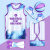 无敌彪渐变篮球服套装男女球衣印字号比赛训练队服定制运动速干篮球背心 MB-2102白蓝色套装 2XL码