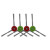 适用于Deebot科沃斯扫地机器人配件X1/T10turbo集尘袋 地宝滚刷抹布滤网 边刷4只