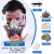 防毒面具全面罩喷漆专用防尘口罩防工业粉尘防护罩放毒氧气呼吸器 6200防尘毒面具7件套+防雾大眼罩