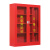 德威狮微型消防站消防器材工具套套装消防柜97消防箱展示柜建筑工地柜 搭配 1.2x0.9M  1人高配