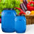 塑料桶蓝色加厚水桶酵素桶油桶酒桶25L升100斤方桶蓝色实验室用桶 特厚蓝色25升50斤方桶大口