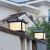 太阳能户外庭院防水LED柱头灯别墅花园景观围墙灯大门口灯 太阳能40CM适用5070CM门柱