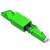 沃数 光纤衰减器 E2000（APC）20dB 单芯 工程电信级光衰耗器法兰式转接耦合对接头 绿色塑料款 1个