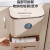 海斯迪克 滑盖壁挂式垃圾桶 橱柜门卫生间悬挂纸篓底部两用抽拉收纳盒 白灰色 HKT-602