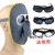 恒百思电焊面罩焊工面具玻璃眼镜电焊镜防烧脸气焊氩弧焊烧焊 白镜3个(不含面罩)