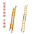 适用于绝缘人字梯关节梯单梯鱼竿梯伸缩梯玻璃钢电工专用梯升降梯高底凳 伸缩梯4米
