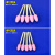 3mm砂轮打磨头红刚玉火石仔玉器金属模具抛光 小电钻电磨头 尖头(3X4)