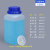 密封加厚小口方形塑料瓶试剂空瓶500/1000ML毫升样品化学分装瓶子定制 1L大口方瓶半透明 (配内盖)