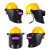 高空焊工防护电焊安全帽头戴式自动变光焊工面罩全自动焊帽 高空不变光面罩不含安全帽
