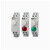 ABDT自锁式导轨式按钮J9开关信号灯按钮红绿D指示灯C45型卡规带灯 自锁式J9SL按钮绿色带灯ACDC230V
