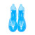 阿力牛 AZF86 PVC注塑一体成型防雨鞋套 加厚耐磨雨鞋套 蓝色中筒 L(38-39码) 