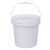 金臻赫 商用工业用水桶清洁桶 一桶多用 带盖3L 白色 5个装