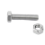 东明 DIN933全牙外六角螺栓带加厚螺母，不锈钢316/A4， M12-1.75*30，20套/包 