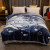 水星系列家纺毛毯被子双层加厚拉舍尔毛毯双人冬季毯子宿舍办公室午睡毯盖毯 蓝鲸梦 150X200cm 约4斤