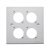 AVSSZ艾威尚两位D型酒店舞台音视频墙面铝合金拉丝86空白面板1孔4 黑色4位空白面板