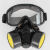 HKFZ防毒面具喷漆化工毒气体防烟放毒装修防护呼吸防尘面罩全面罩全脸 防尘虑盒10个
