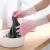 女厨房乳胶橡胶耐用刷碗洗衣服胶皮家务清洁防水工业品 zx粉色+绿色 L