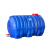 蓝色抗老化卧式圆形塑料桶级家用储水罐水塔吨桶超大容量水桶 8000型卧圆蓝色加固款