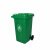 圣路欧C  垃圾桶绿色大号挂车款垃圾桶环保分类垃圾桶物业小区环卫室外户外酒店商用塑料240G 720*580*1080mm