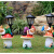 花园精灵太阳能灯摆件户外玻璃钢雕塑公园幼儿园林景观装饰工艺品 TYN-013B绿衣精灵太阳能灯