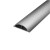海斯迪克 HK-415 铝合金线槽 金属防踩线槽 半弧形地板地面穿线用 金属线槽 铝合金线槽 长度1米（4号）