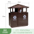 户外垃圾桶480L脚踏式240l大型号室外四分类创意小区不锈钢果皮箱 宝塔钢质垃圾屋