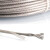 适用加粗包塑钢丝绳 304不锈钢钢丝绳钢丝线包塑包胶超细软晾衣绳子1mm2mm3mm4mm5mm 包塑2.5毫米50米配30个铝套