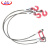 惠泽一环三叉钢丝绳吊具 带鸡心环保护（带钩）3T1.1M套