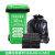 科涤 物业加厚黑色平口垃圾袋60*90cm*50只（适用70L垃圾桶）大号塑料垃圾袋