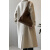莱斯路易仕（LSLUYISI）轻奢品牌西西里#韩国双排扣中长款羊毛呢大衣女气质标准型外 灰色 S