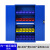 工具柜铁皮柜重型五金零件维修收纳柜工厂汽修车间用工具箱储物柜 三抽灰白(带挂网)