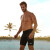 范德安（BALNEAIRE）男士高端时尚专业运动五分平角大码泳裤沙滩防晒度假 黑 XL