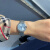 卡地亚（Cartier ）瑞士女表蓝气球系列自动机械手表经典腕表钢带指针女士手表 33mm镶钻蓝盘机械钢带W4BB0028