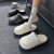 耀王 手术室专用棉拖鞋医生护士鞋秋冬季加绒保暖防水工作鞋 黑色 38-39（推荐37-38） 