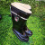 橡胶雨鞋老式黑色工矿靴男女水鞋中筒厚底雨靴消防防汛 泰特力PVC高筒 39