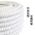百舸 白色包塑金属软管 穿线管波纹管电线电缆保护套管蛇皮管 国标加厚10mm（10米）