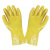 定制佳护浸胶耐油全挂手套蓝大口耐用防油蓝丁腈帆布作业加厚电焊 黄色浸塑手套3双 XL