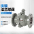 上海沪工铸钢碳钢涡轮手柄法兰球阀Q341F-10/16C压缩空气燃气氮气 重型手柄 DN50